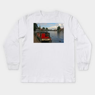 Pendragon on Thames, Marlow, August 2020 Kids Long Sleeve T-Shirt